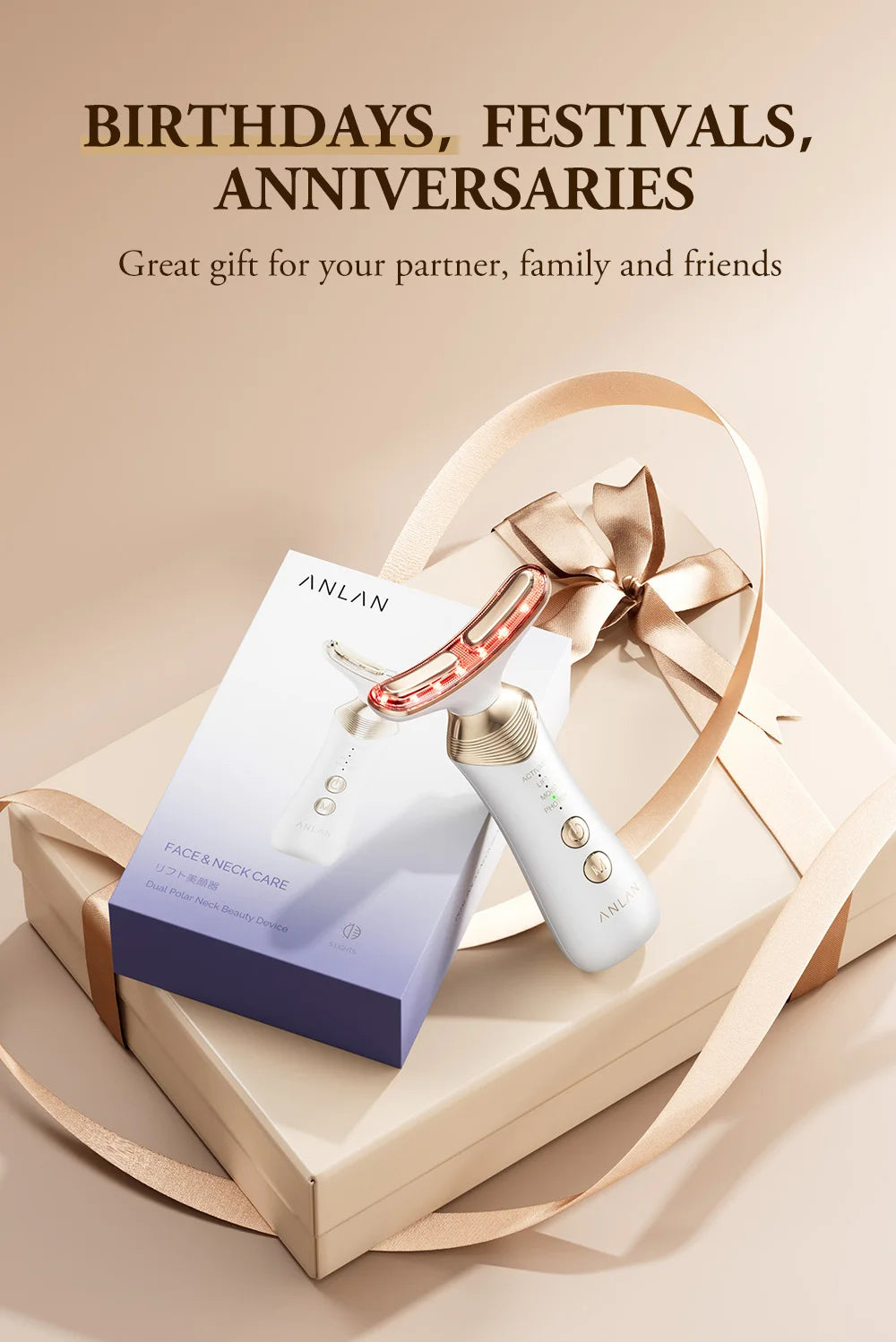 DualLift™ 24K Gold Neck & Face Massager