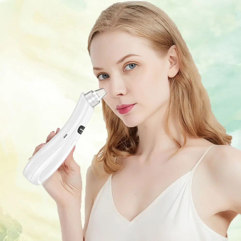 GlowPro 3-i-1 Ansiktsrenser – Blackhead & Dead Skin Remover med Vakuum og ION-teknologi