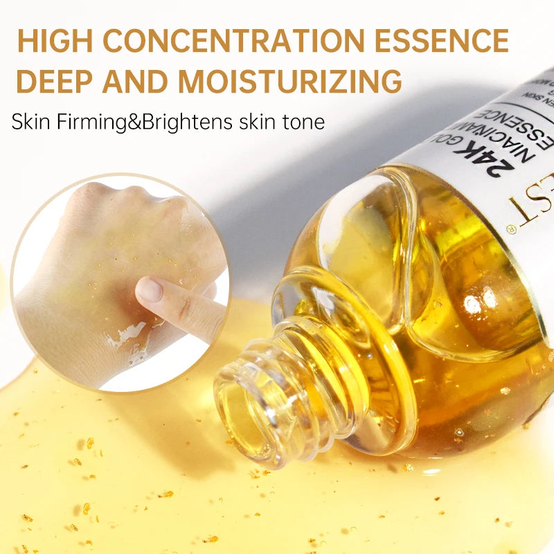 AUQUEST 24K Gold Niacinamide Essence - Anti-Aging & Fuktighetsboost