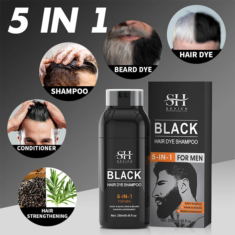 ColorBoost 5-in-1 Hair & Beard Shampoo for Men