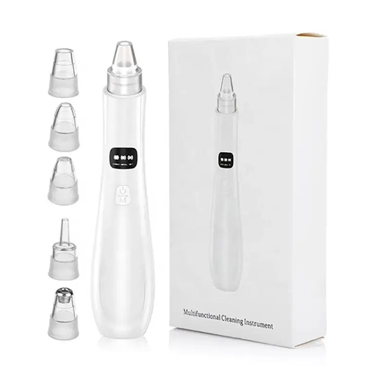 GlowPro 3-i-1 Ansiktsrenser – Blackhead & Dead Skin Remover med Vakuum og ION-teknologi
