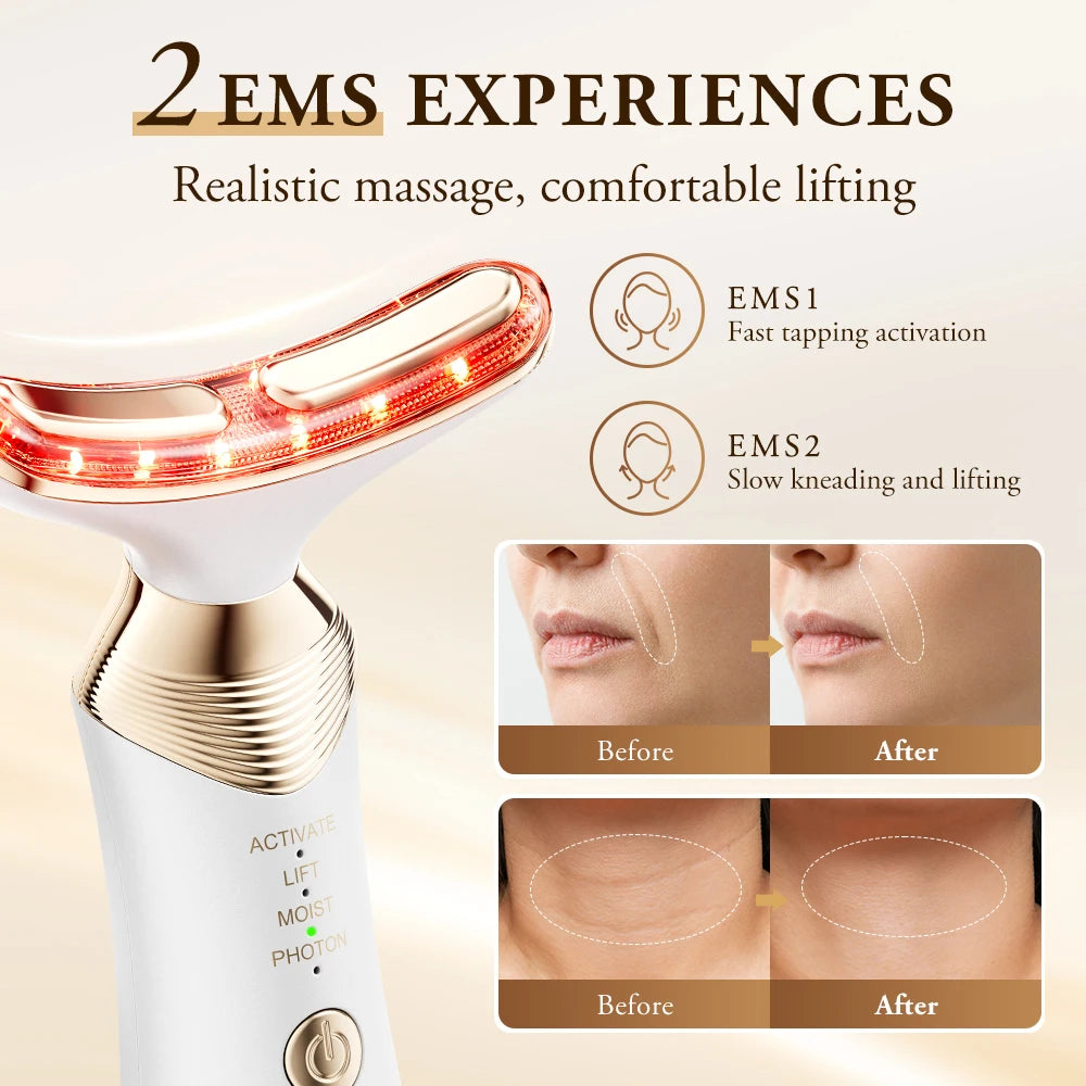 DualLift™ 24K Gold Neck & Face Massager