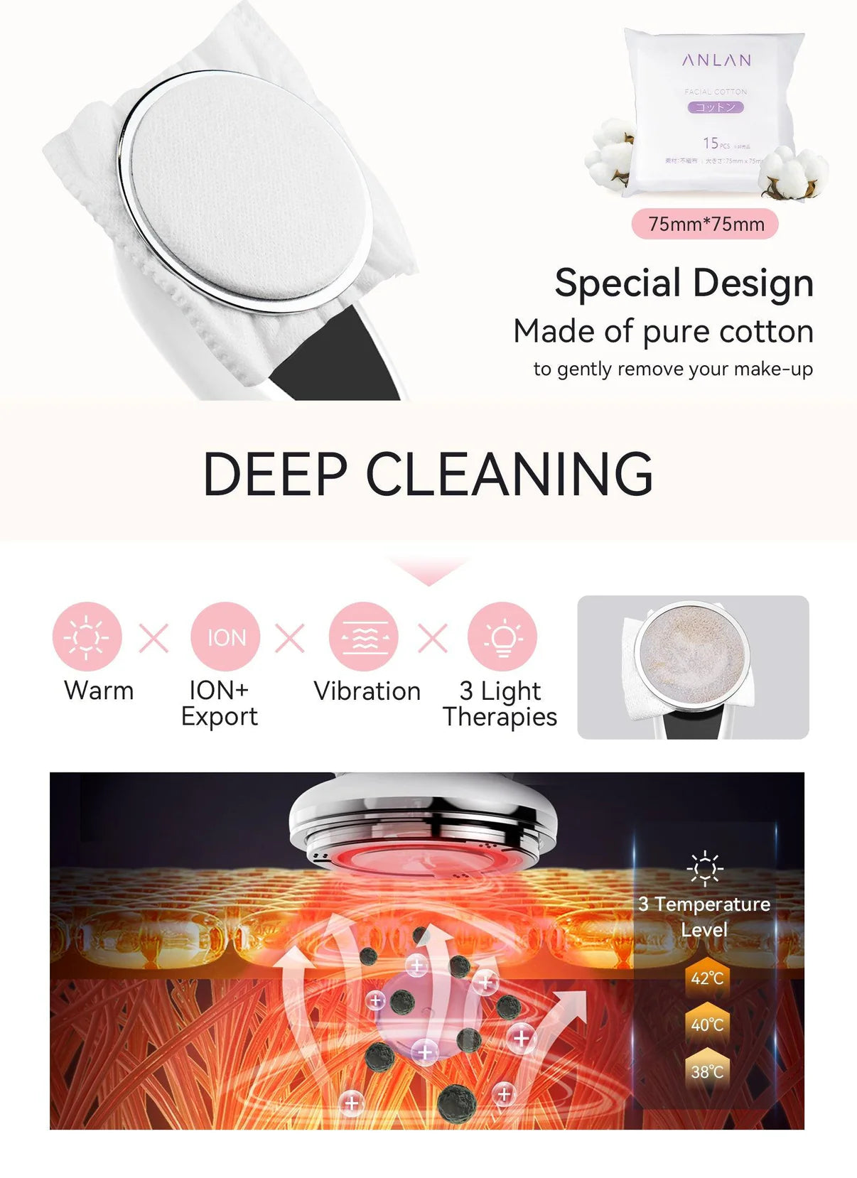 EMS Facial Massager Pro – Hot & Cold Compress, Microcurrent Face Lift, 3-Color LED Photon Therapy