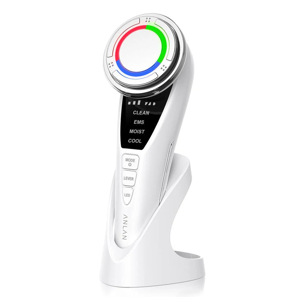 EMS Facial Massager Pro – Hot & Cold Compress, Microcurrent Face Lift, 3-Color LED Photon Therapy