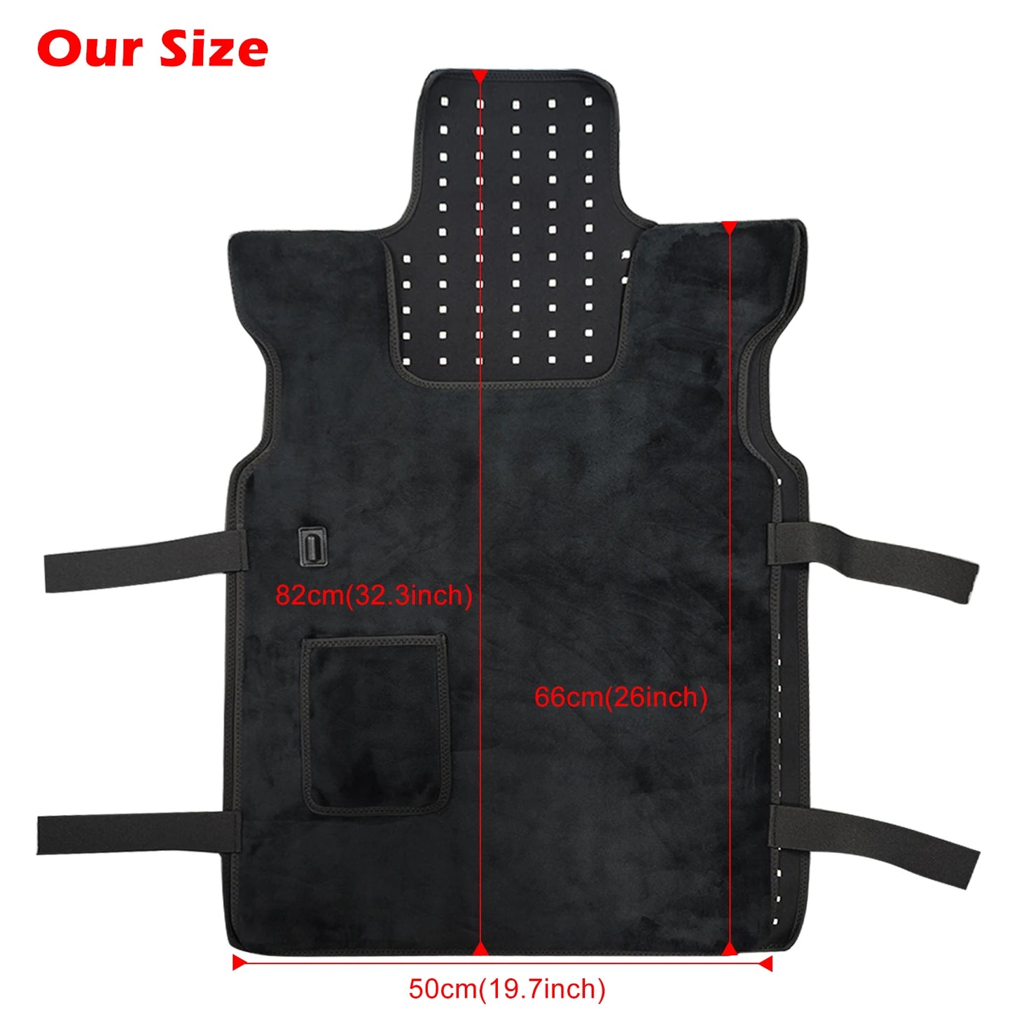 Red Light Therapy Vest for Body, 3-in-1 Led Bead 660&850 nm Infrared Light Therapy Pad for Body Wearable Wrap Pain Relief Device