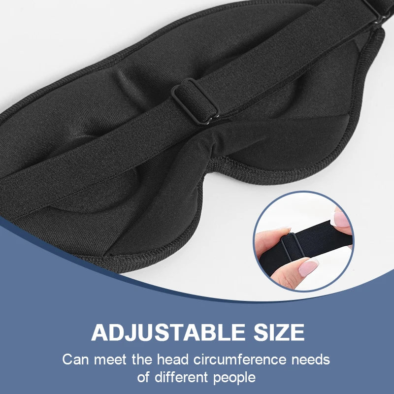 3D Memory Foam Sleep Eye Mask – Total Blackout Comfort