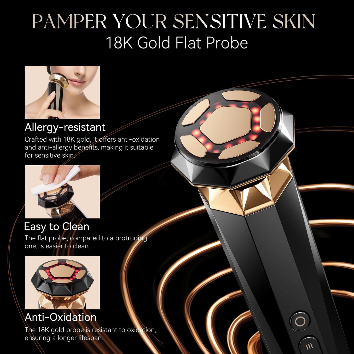 18K Gold EMS Facial lifting