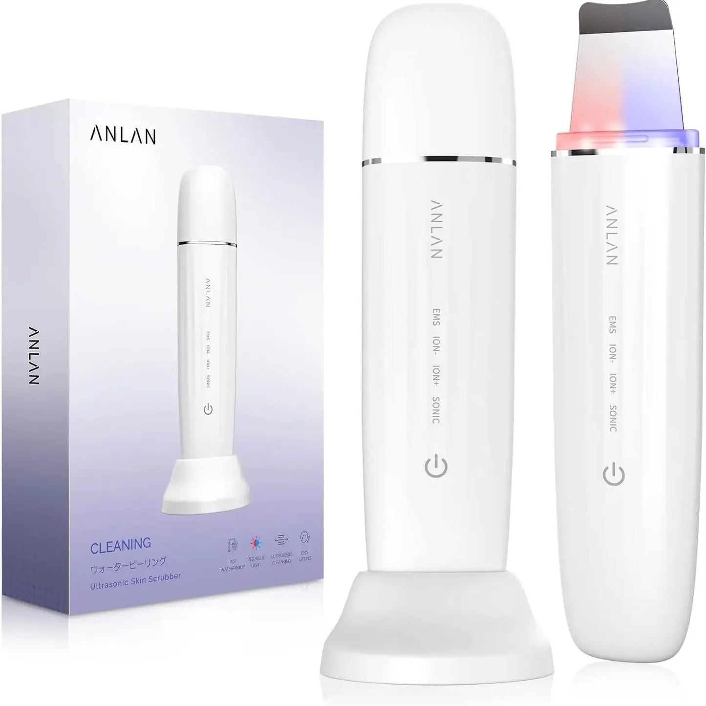 Ultrasonisk LED Light and EMS Skin Scrubber