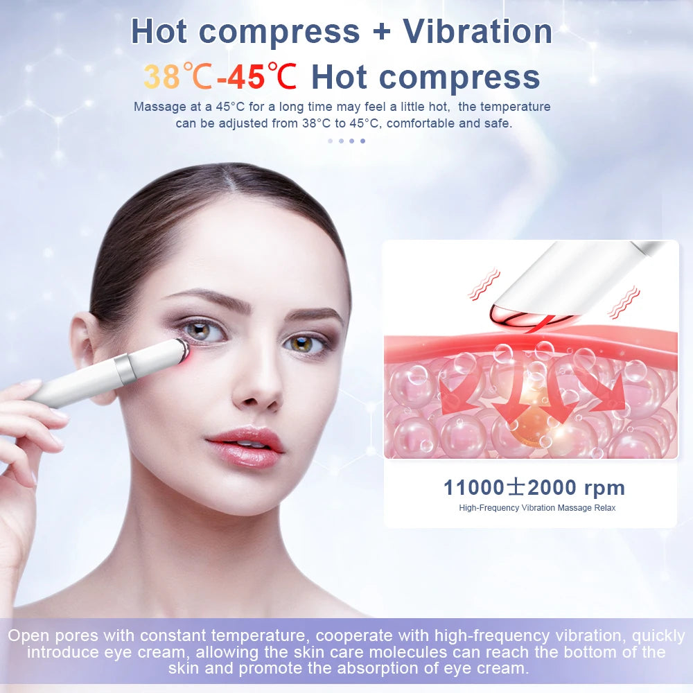 EyeLift Pro™ – EMS Eye Massager med Varme, Vibrasjon & Lysterapi