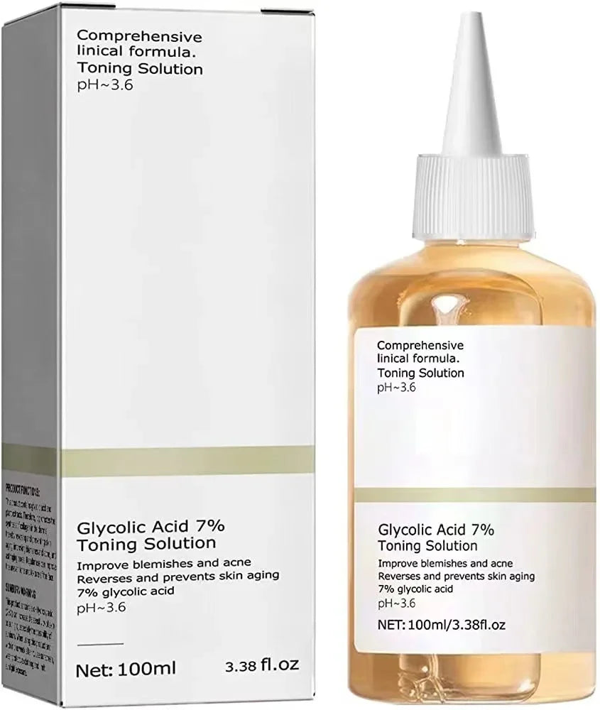 ClearGlow Glycolic 7% – Eksfolierende & Fuktgivende Toning Solution (100ml)