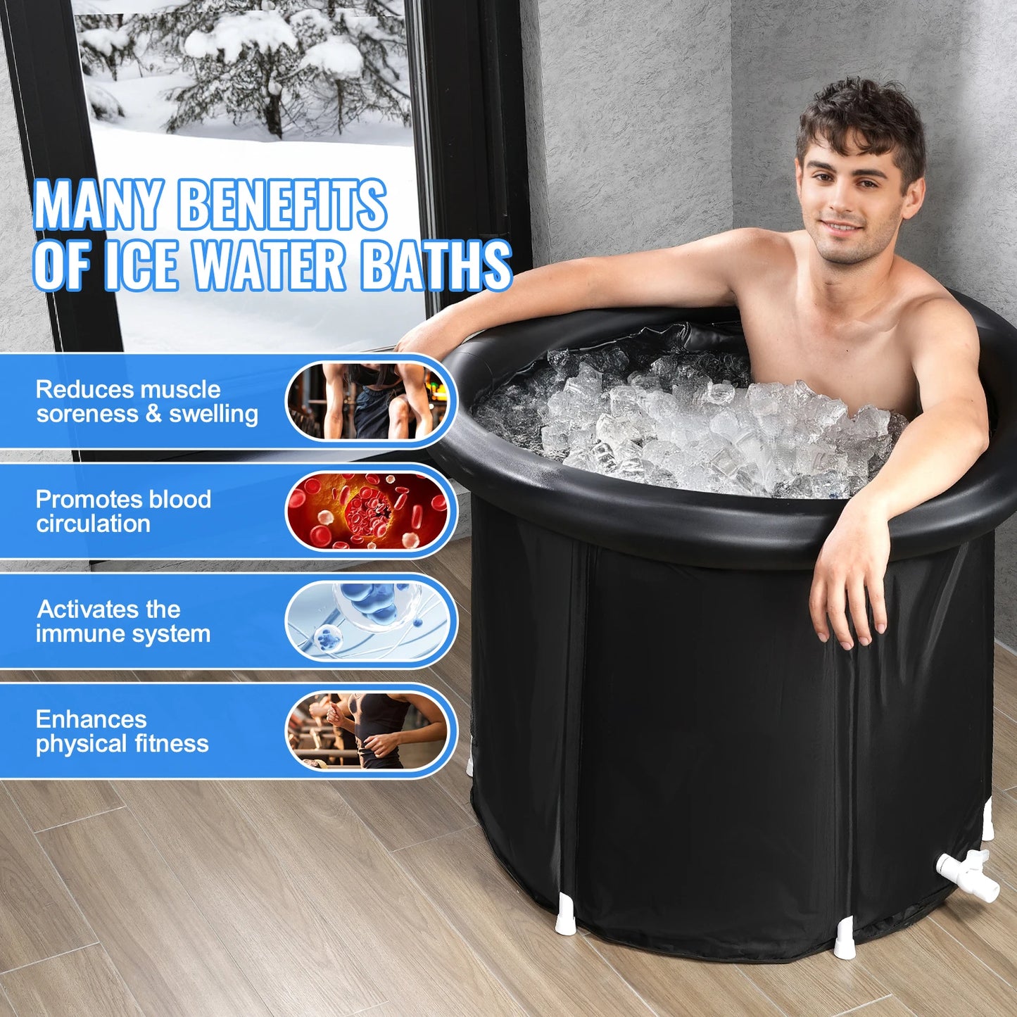 Polar Luxe™ Isbad – Eksklusiv Kuldeopplevelse for Hjemmespa