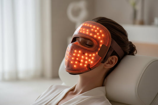 LED Ansiktsmaske med 320 Lysdioder – Hudforyngelse, Anti‑Rynke og Anti‑Akne