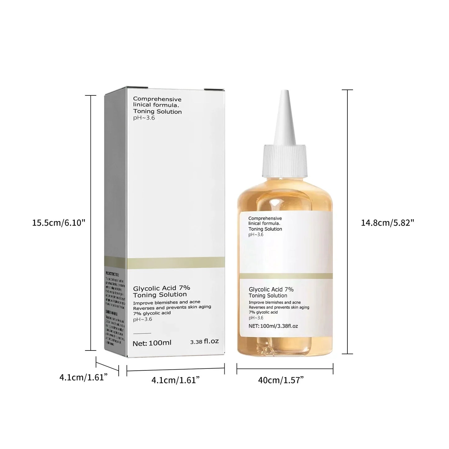 ClearGlow Glycolic 7% – Eksfolierende & Fuktgivende Toning Solution (100ml)