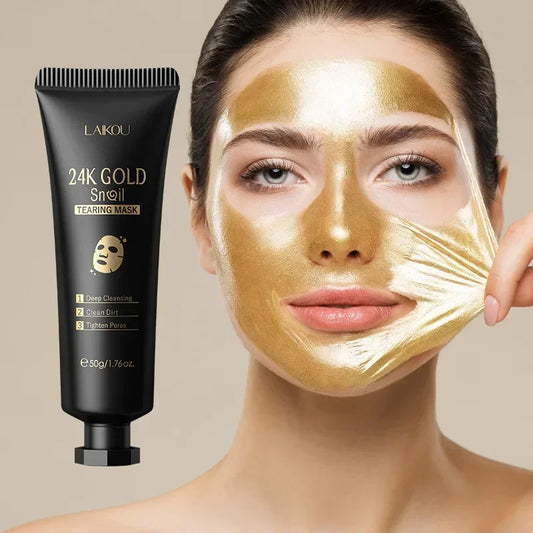 "LAIKOU 24K Gold Snail Collagen Peel-off Maske