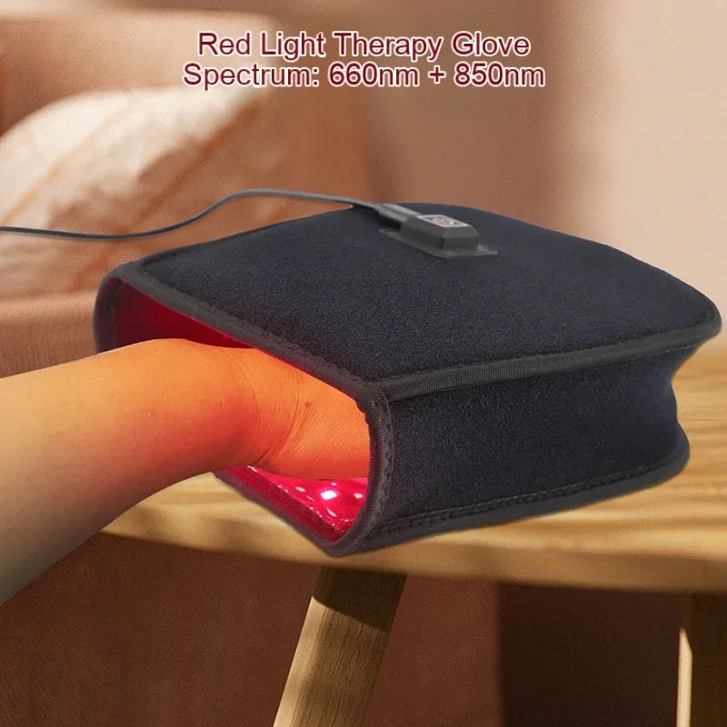 Red Light Promote Blood Circulation for Hand Near Infrared Mitten for Arthritis Fingers Double Side Glove Wholesale Dropshipping