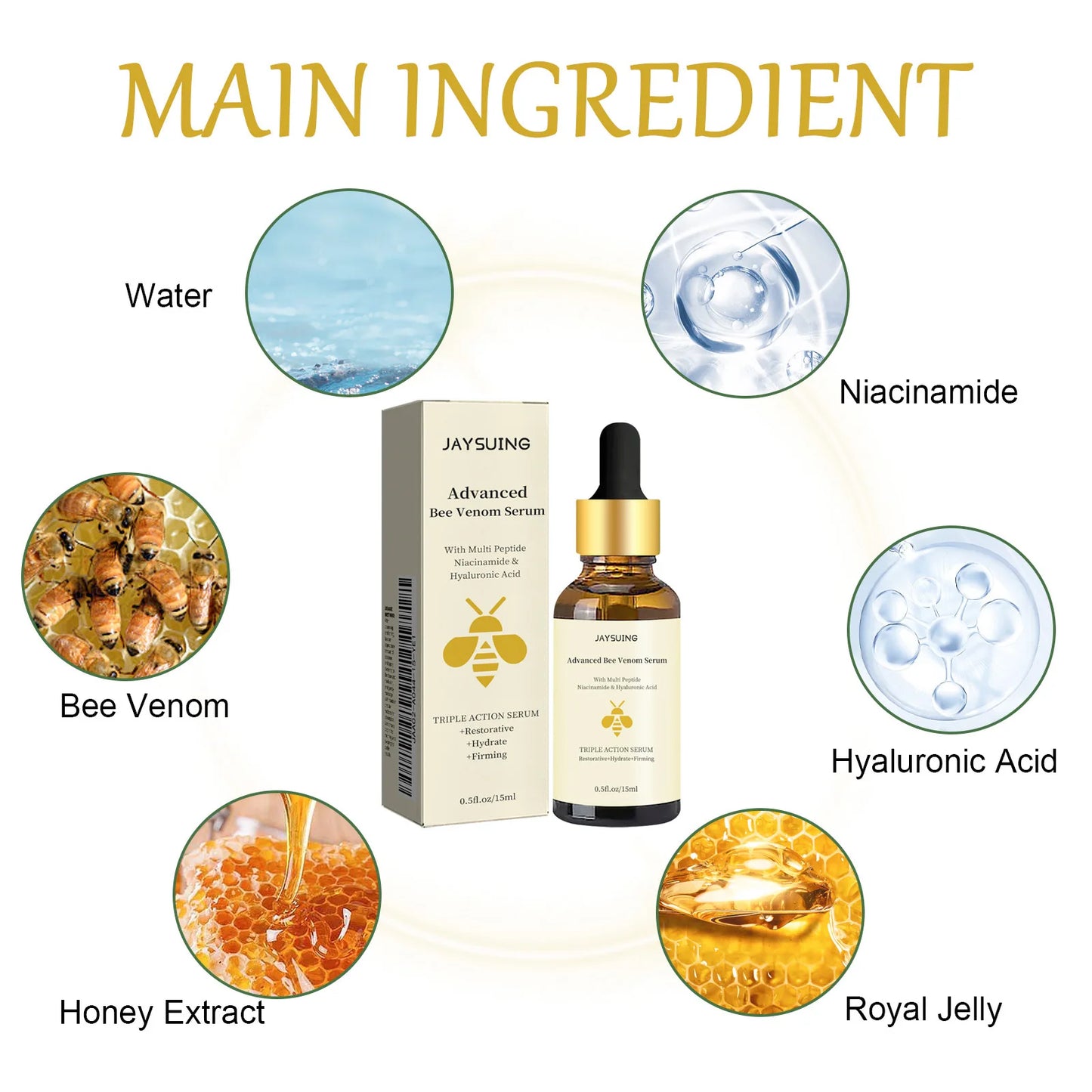 BeeVital Anti-Wrinkle Serum – Stram opp & forny hudens glød