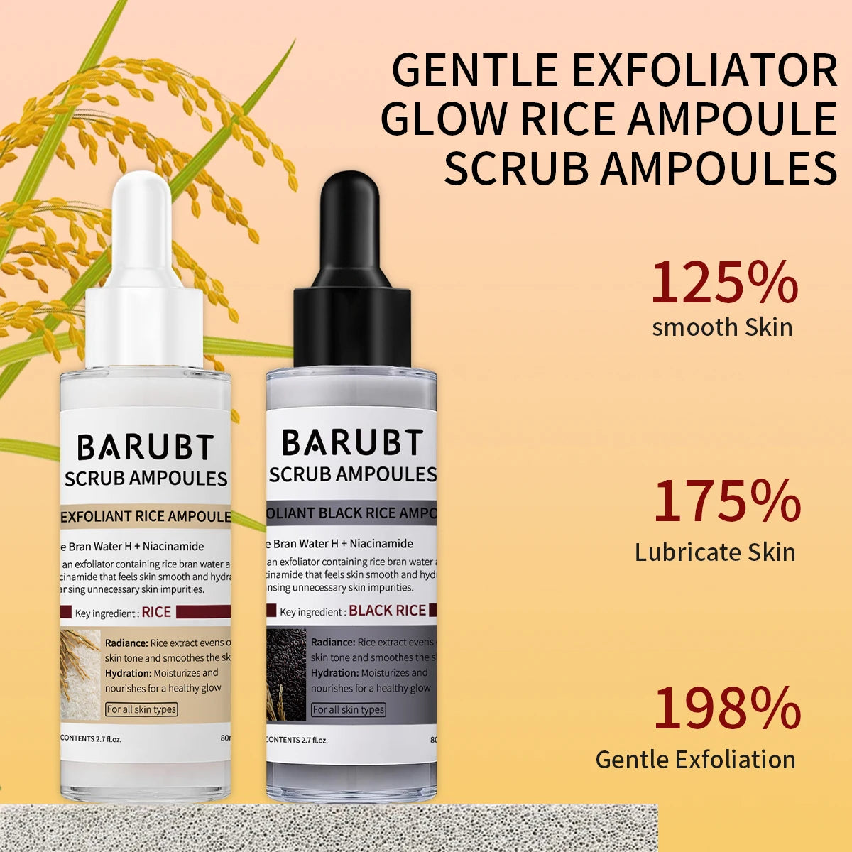 Peel Shot Glow Rice Ampoule Duo - White & Black Rice