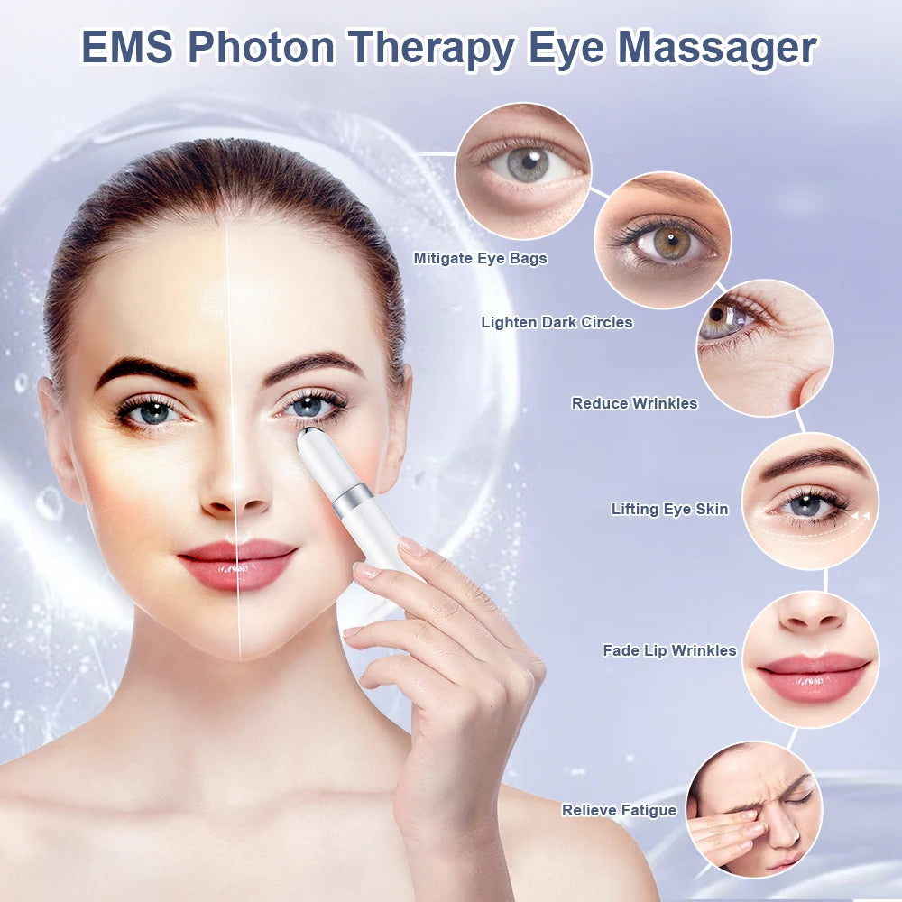 EyeLift Pro™ – EMS Eye Massager med Varme, Vibrasjon & Lysterapi