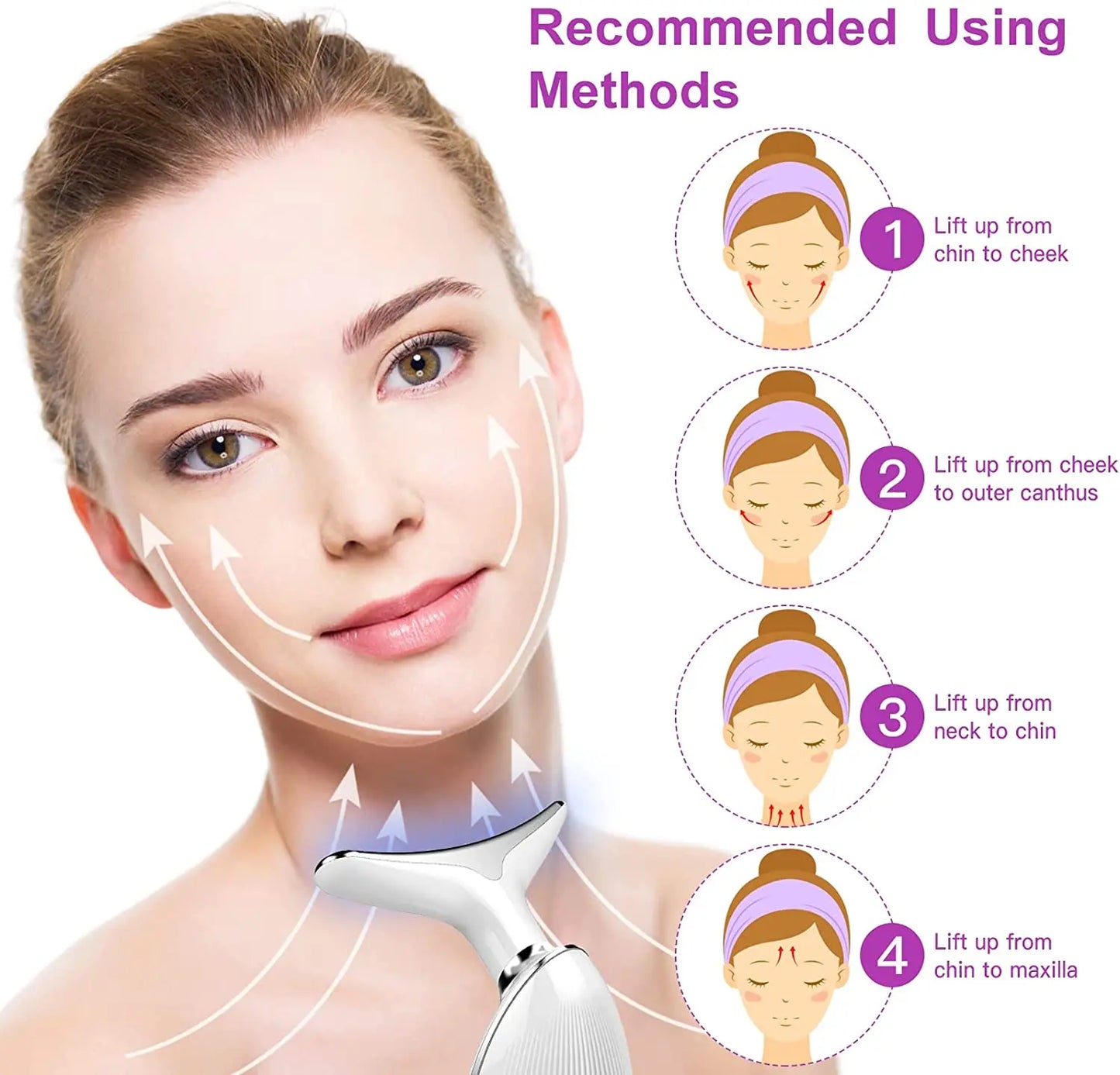 LED & Vibration Facial Massager – Løft, lysne og forny huden