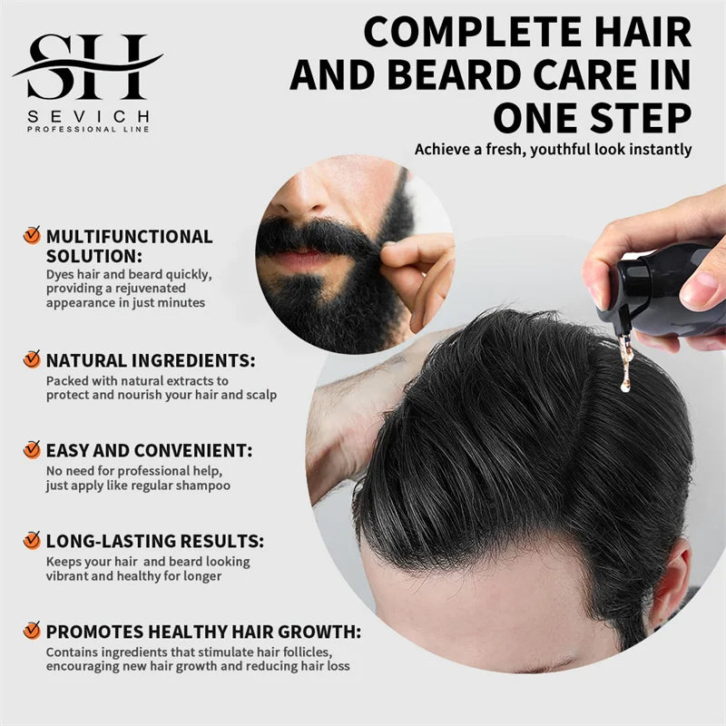 ColorBoost 5-in-1 Hair & Beard Shampoo for Men