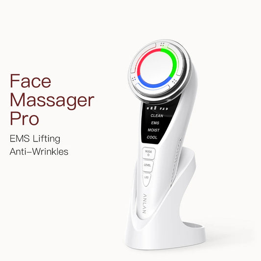 EMS Facial Massager Pro – Hot & Cold Compress, Microcurrent Face Lift, 3-Color LED Photon Therapy