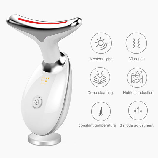 LED & Vibration Facial Massager – Løft, lysne og forny huden