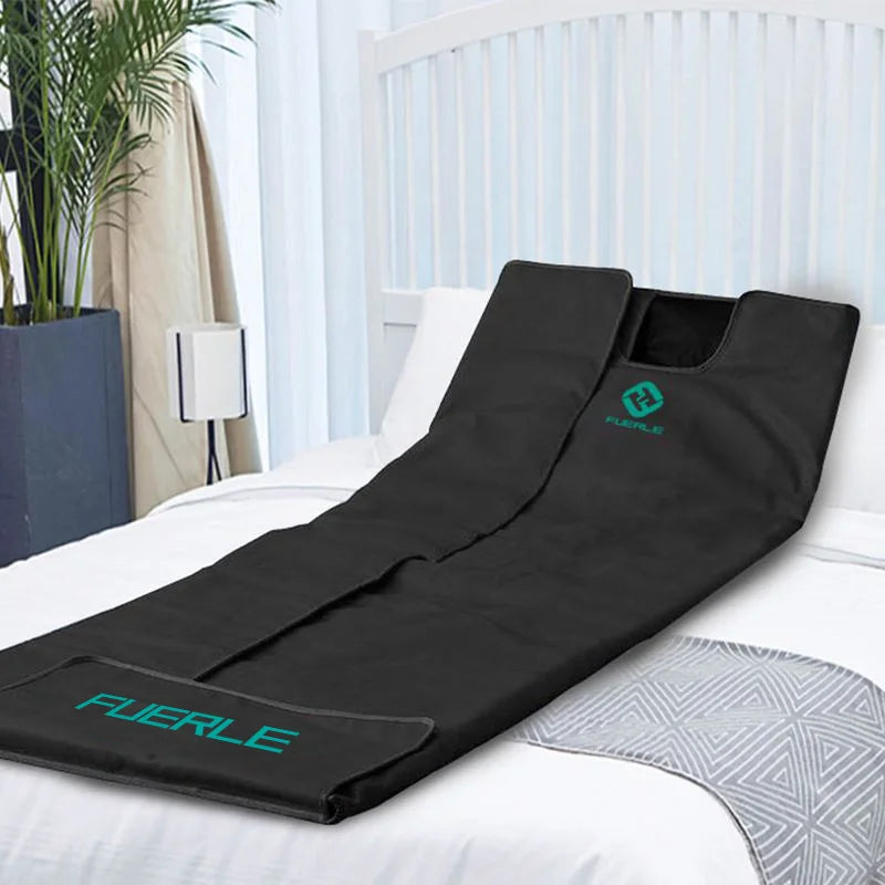 Portable Infrared Sauna Blanket 86-167℉ Carbon Fiber Heating Velcro Non-toxic Waterproof Detox Weight Loss Relaxation Home Spa