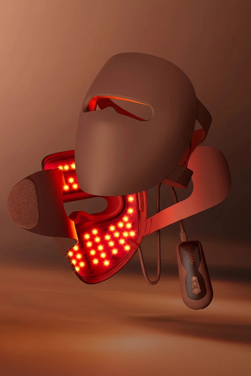 LED Ansiktsmaske med 320 Lysdioder – Hudforyngelse, Anti‑Rynke og Anti‑Akne